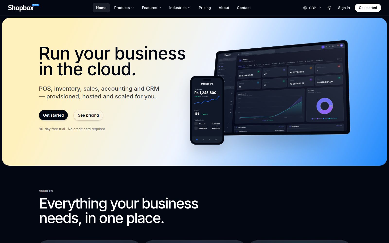 ShopBox Cloud — Business Management Platform