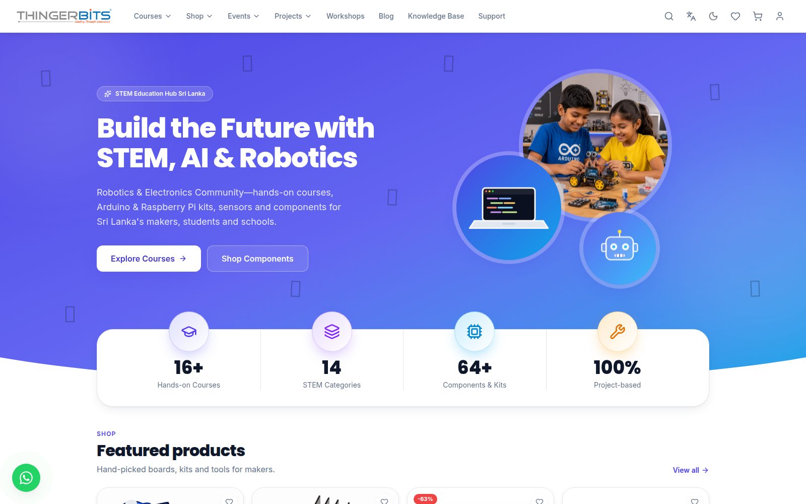 ThingerBits — STEM Academy & Electronics Store